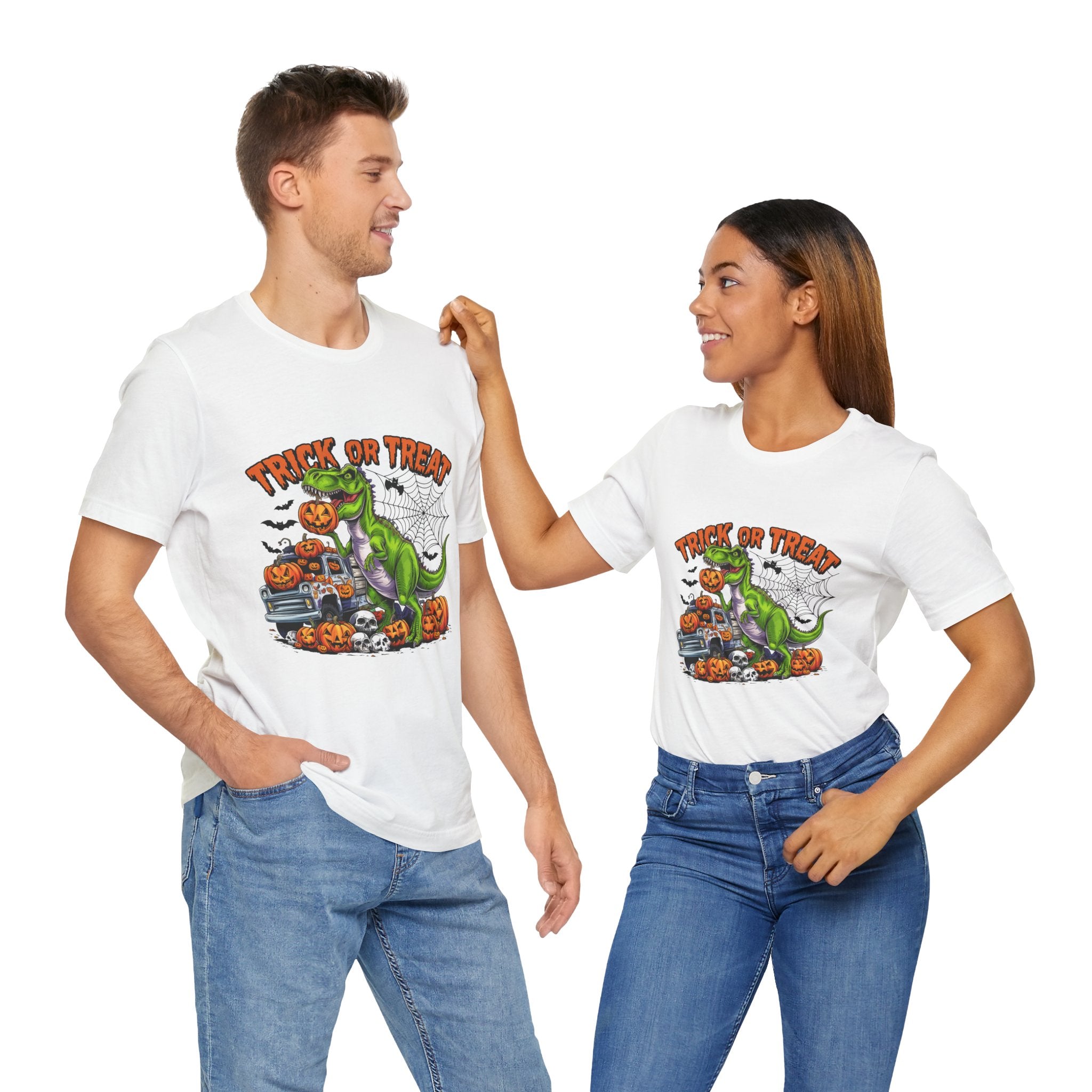 Halloween Dinosaur Trick or Treat T-Shirt, Cute Tee for Kids, Spooky Halloween Apparel, Trick or Treat Shirt, Shirt for Halloween [...]