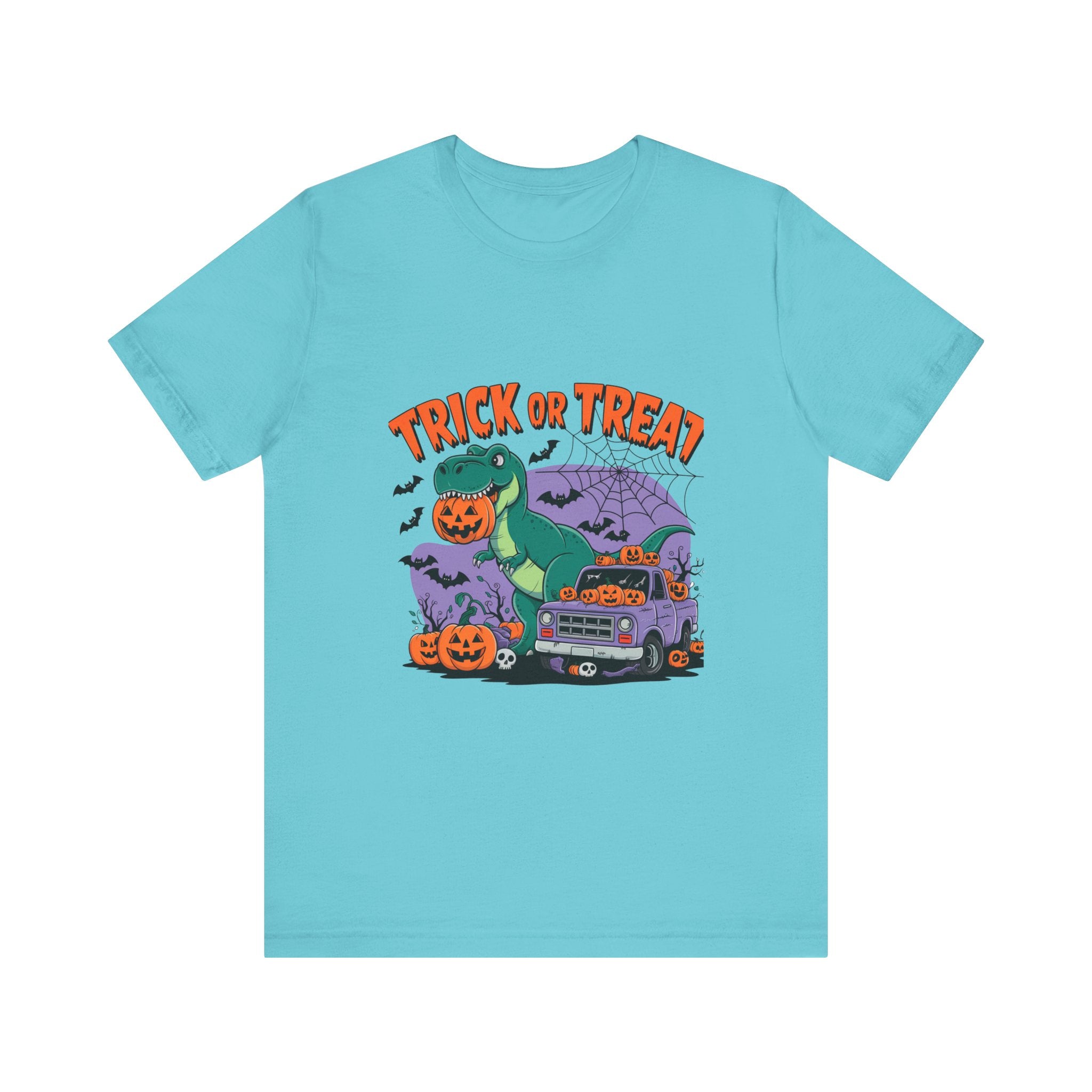Halloween Dino Tee, Unisex T-Shirt, Trick or Treat Shirt, Fun Halloween Costume, Kids & Adults Halloween Apparel