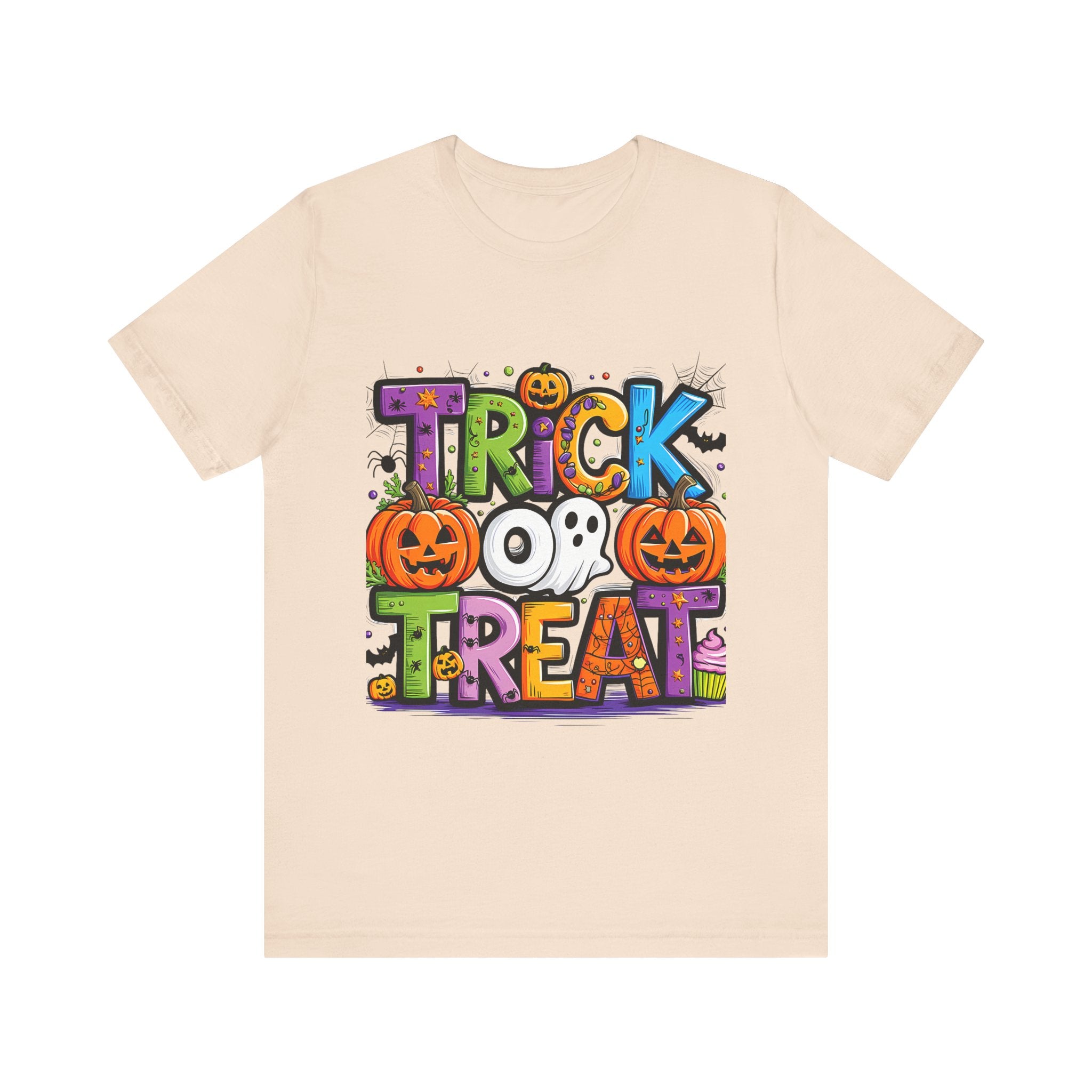 Halloween Trick or Treat T-Shirt | Unisex Short Sleeve Tee, Spooky Graphic Tee, Halloween Costume, Fall Festival Shirt, Kids & Adults