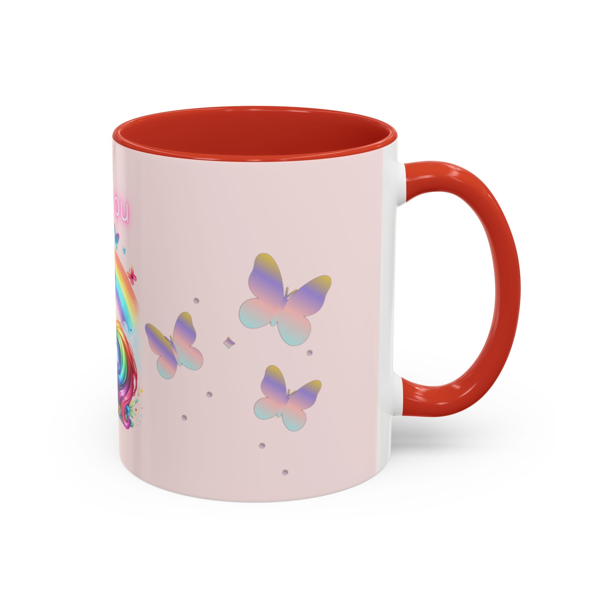 Whimsical Unicorn Coffee Mug - I Love You, Cute Gift, Rainbow Lover, Fun Beverage Cup, Cheerful Drinkware