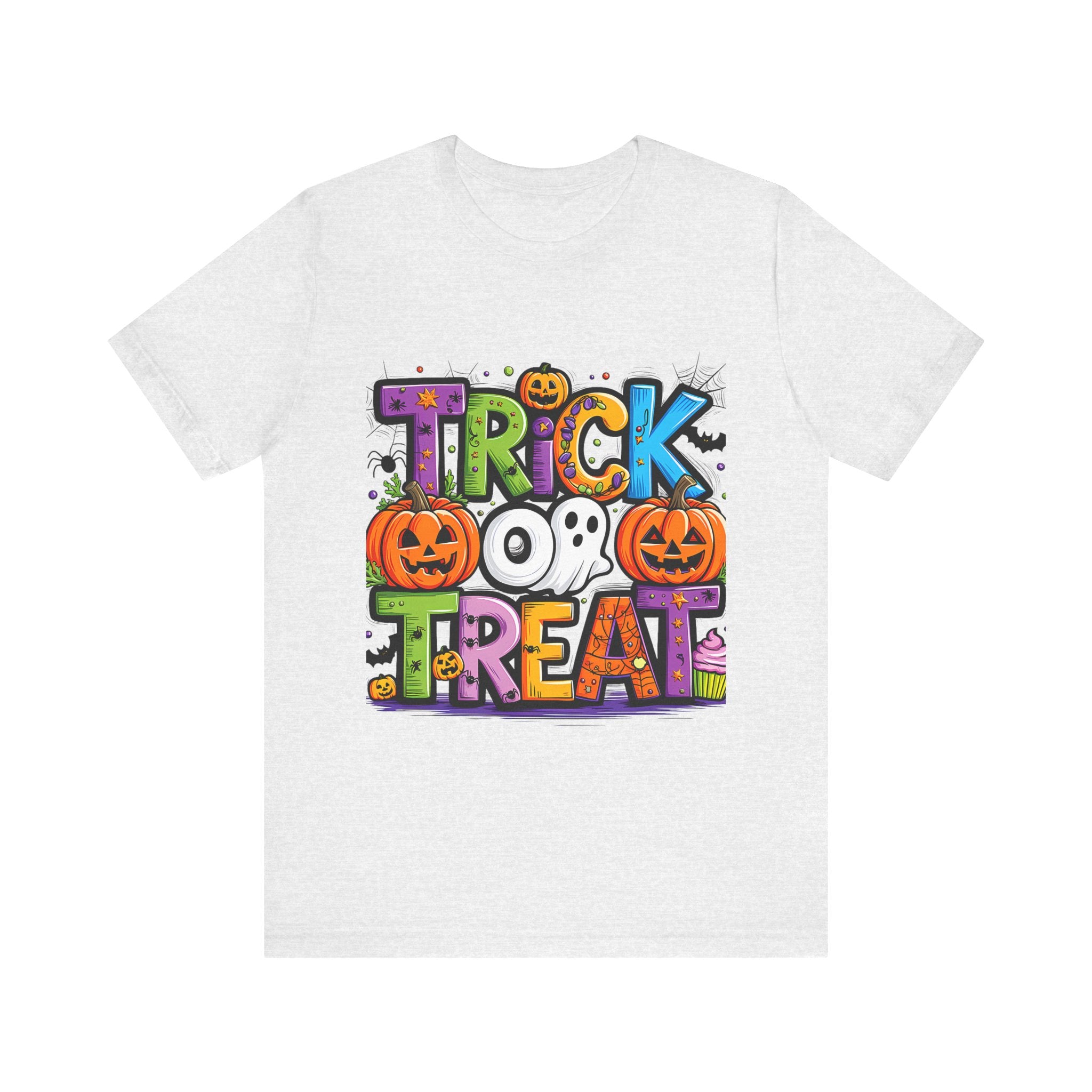 Halloween Trick or Treat T-Shirt | Unisex Short Sleeve Tee, Spooky Graphic Tee, Halloween Costume, Fall Festival Shirt, Kids & Adults