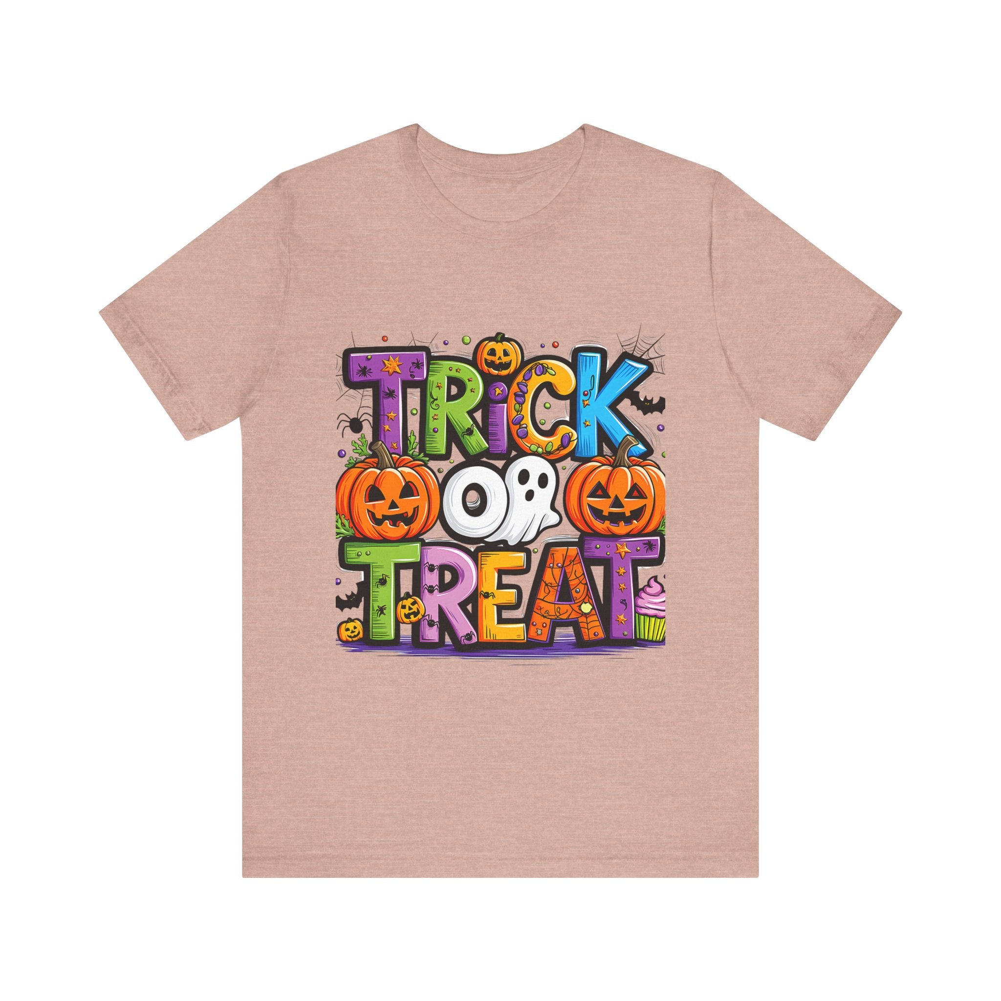 Halloween Trick or Treat T-Shirt | Unisex Short Sleeve Tee, Spooky Graphic Tee, Halloween Costume, Fall Festival Shirt, Kids & Adults