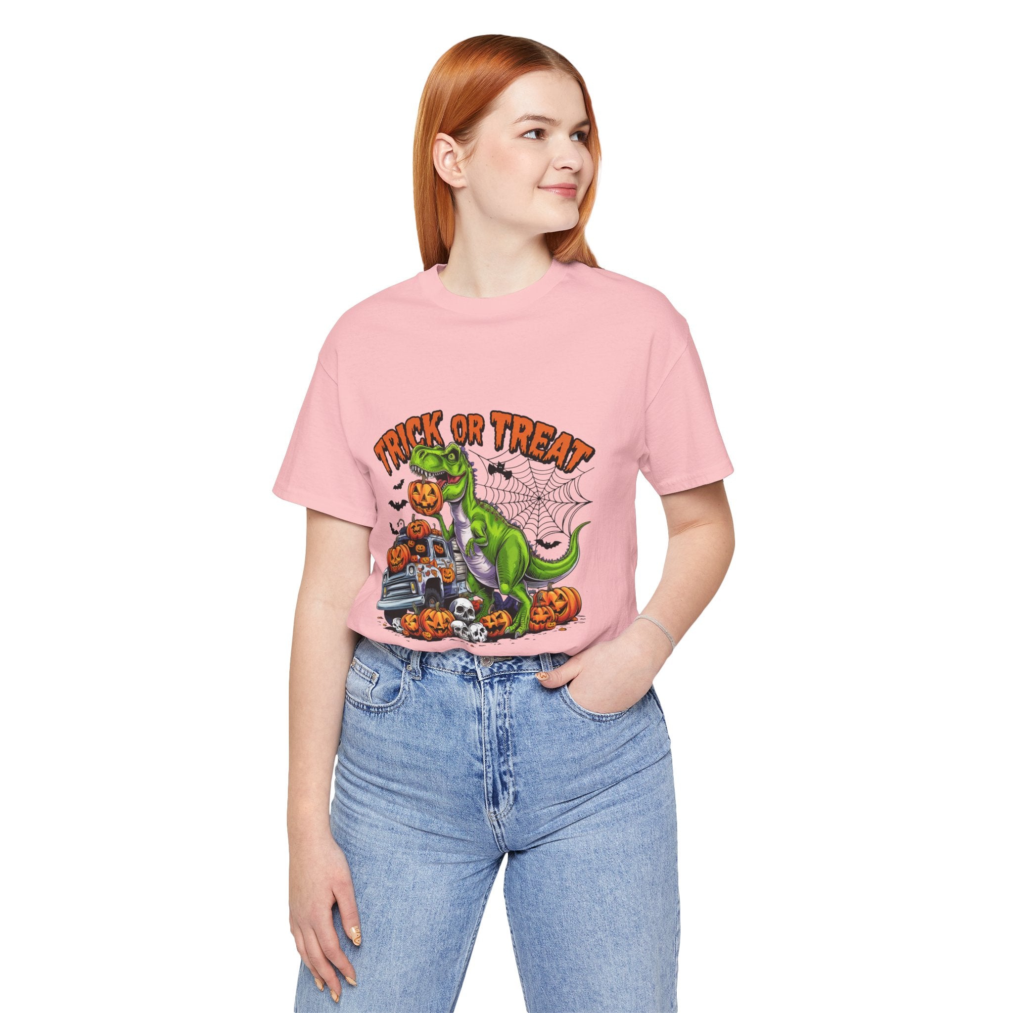 Halloween Dinosaur Trick or Treat T-Shirt, Cute Tee for Kids, Spooky Halloween Apparel, Trick or Treat Shirt, Shirt for Halloween [...]