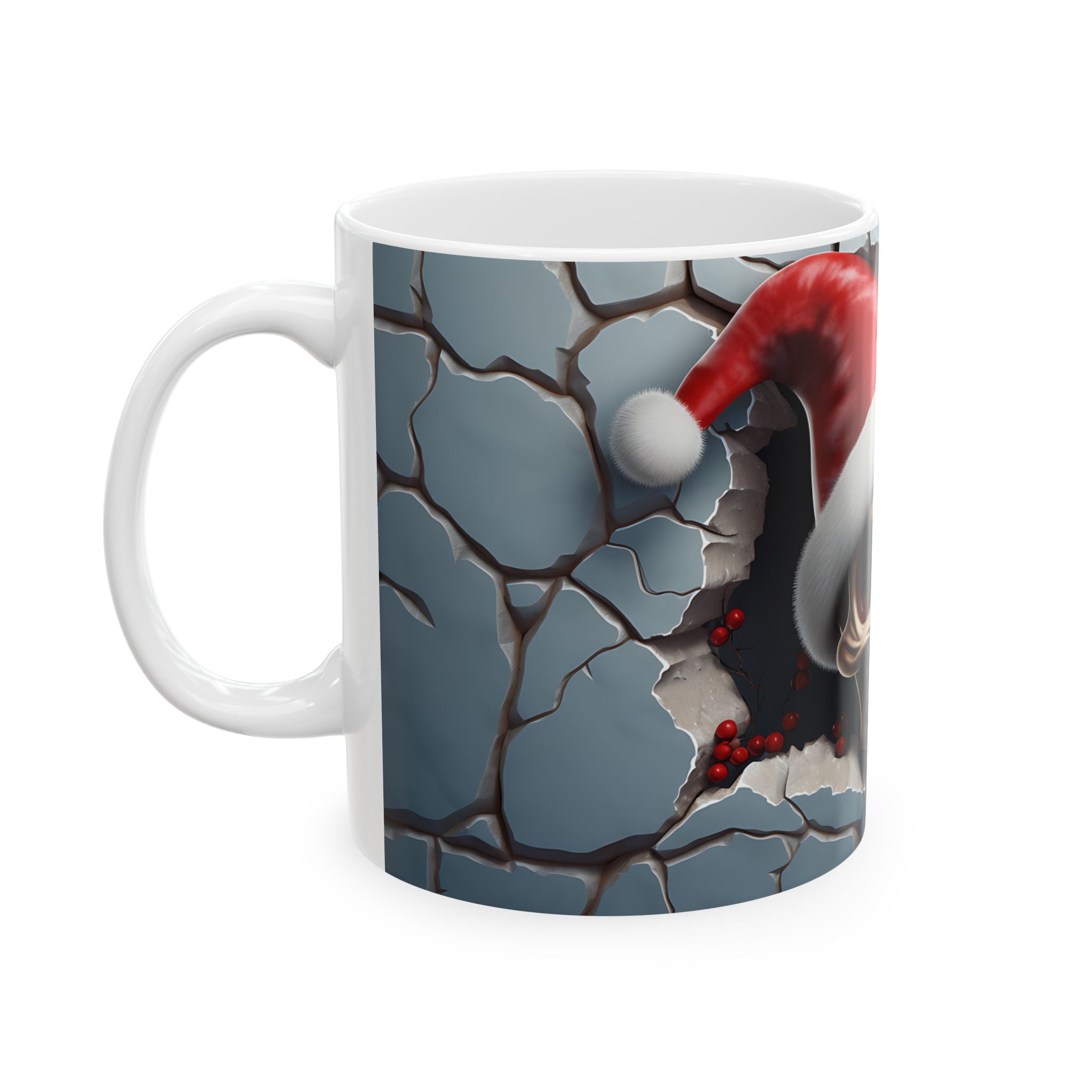 Skull Christmas Ceramic Mug | Unique Holiday Gifts, Halloween Decor, Skull Enthusiasts, Xmas Gift Idea, Trendy Coffee Cup