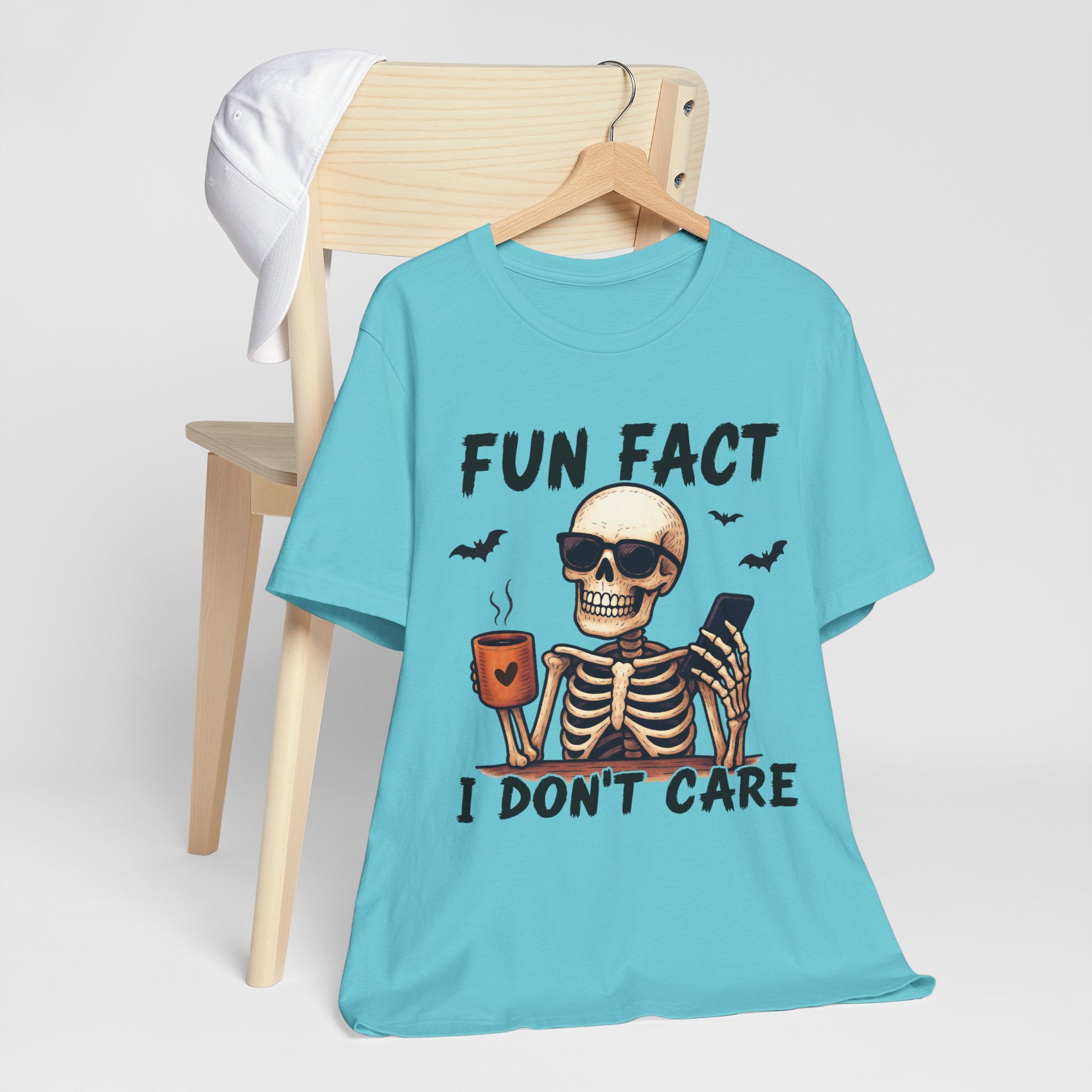 Funny Skeleton Tee, Halloween Shirt, Unisex Humor Tee, Casual Graphic Tee, Gift for Friends