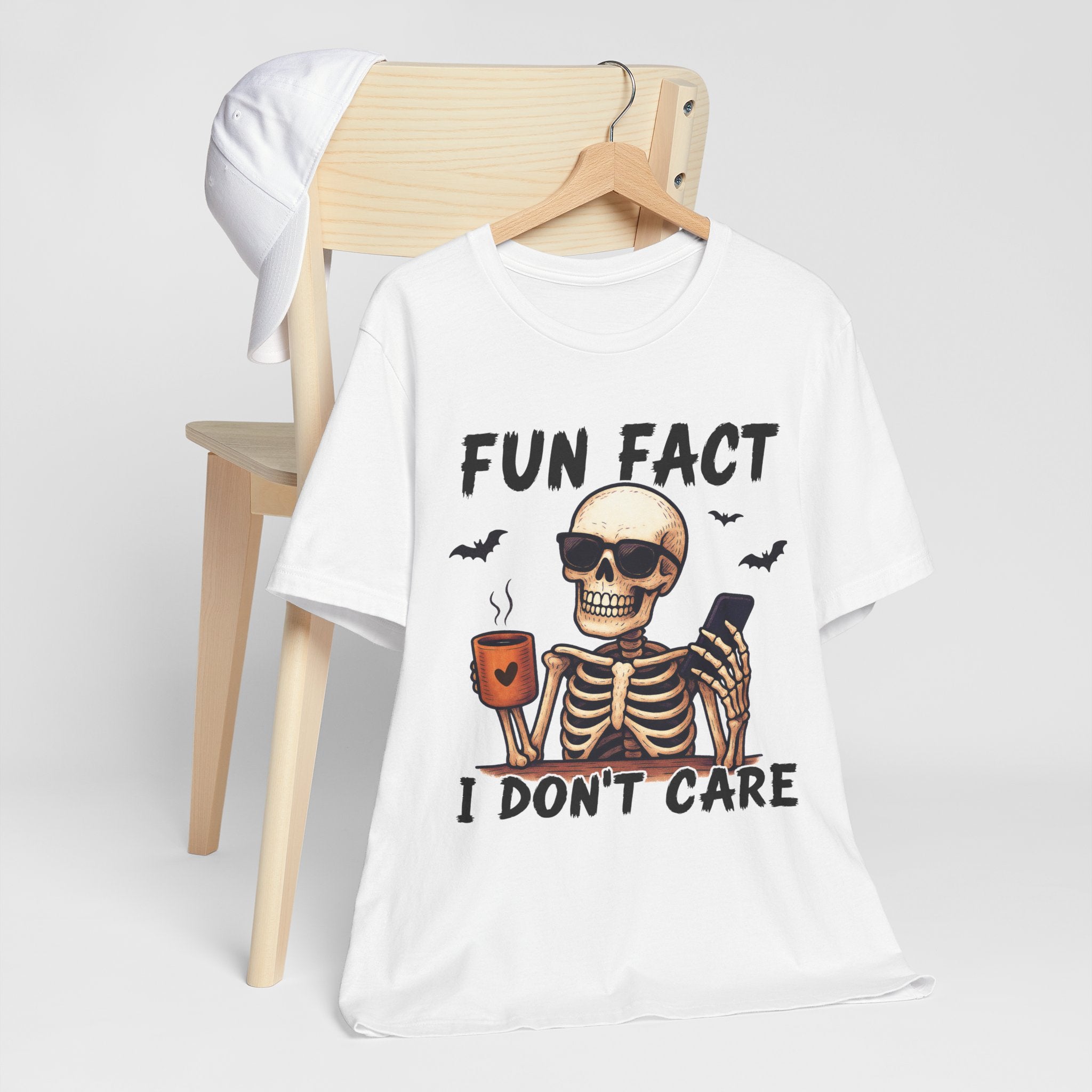Funny Skeleton Tee, Halloween Shirt, Unisex Humor Tee, Casual Graphic Tee, Gift for Friends