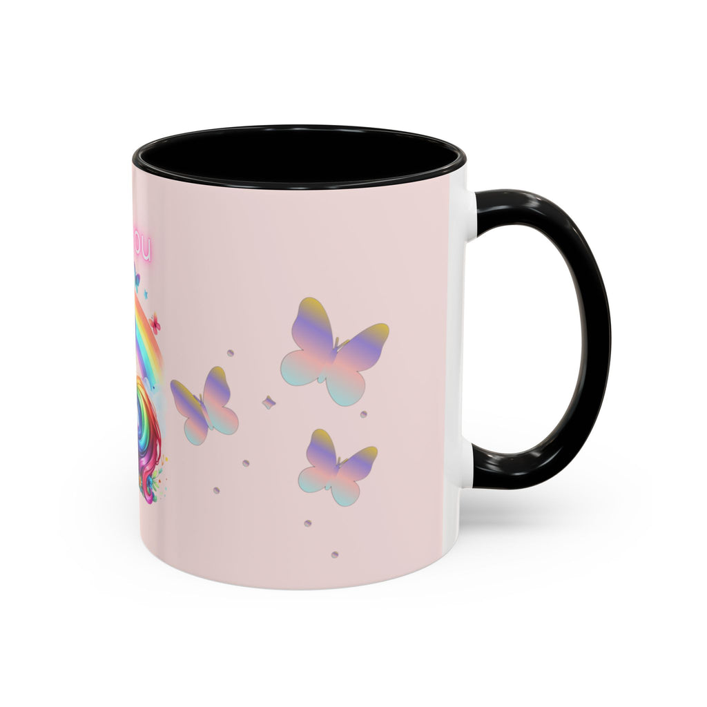 Whimsical Unicorn Coffee Mug - I Love You, Cute Gift, Rainbow Lover, Fun Beverage Cup, Cheerful Drinkware