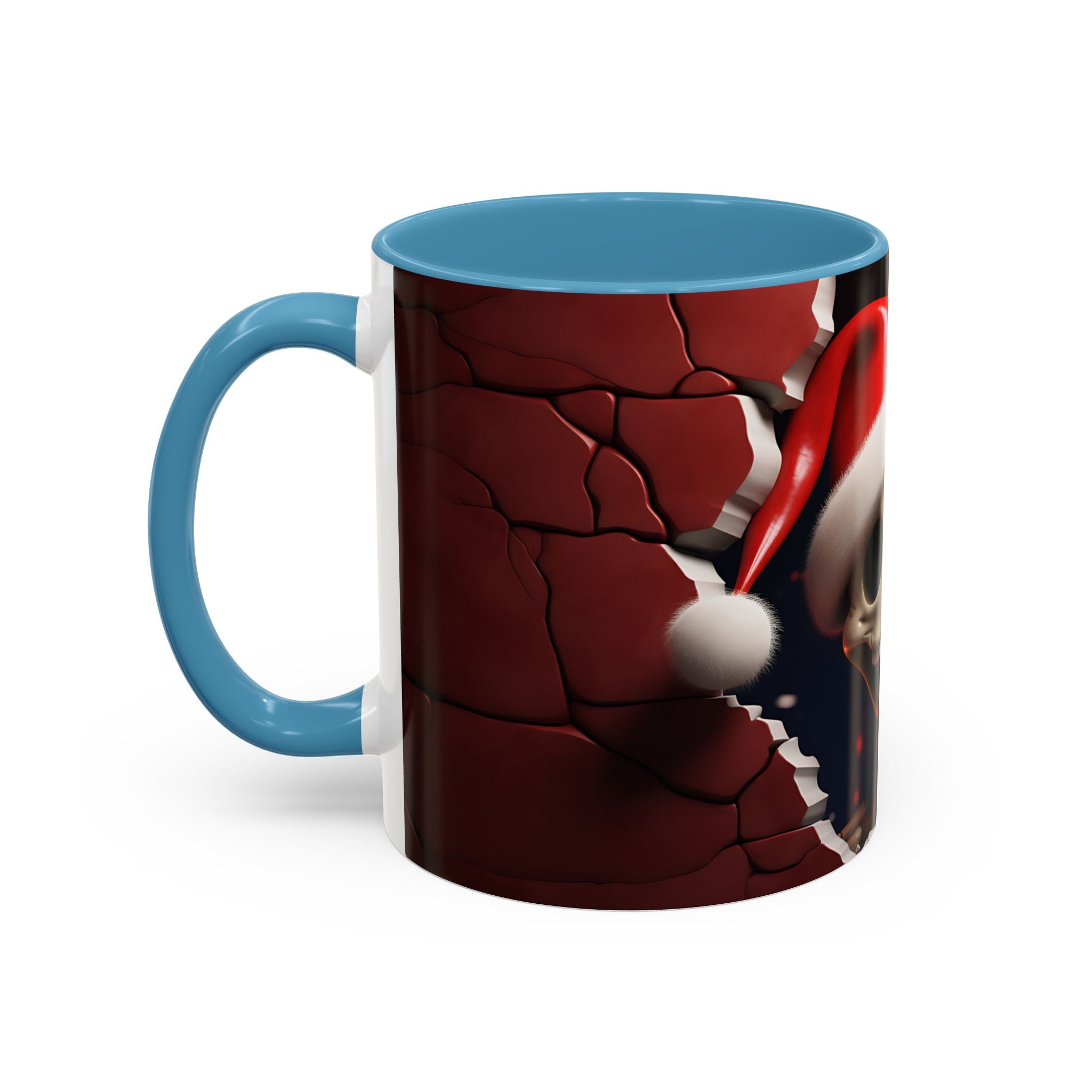 Holiday Skeleton Coffee Mug - Festive Skull Design, Unique Gift for Halloween, Christmas, Coffee Lovers, Drinkware