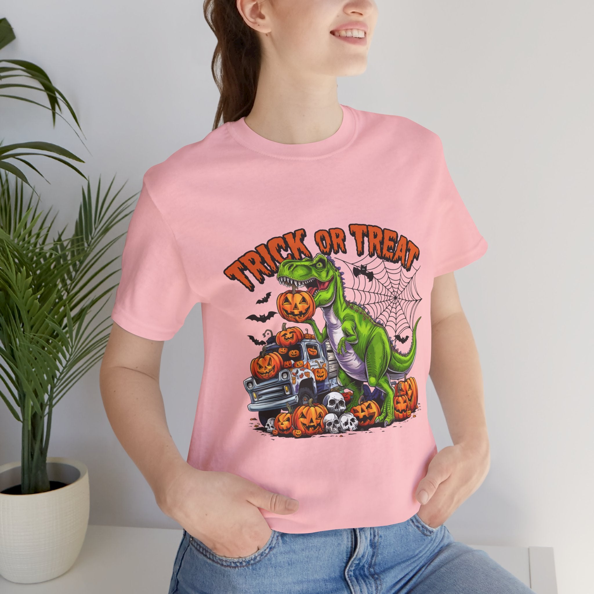 Halloween Dinosaur Trick or Treat T-Shirt, Cute Tee for Kids, Spooky Halloween Apparel, Trick or Treat Shirt, Shirt for Halloween [...]