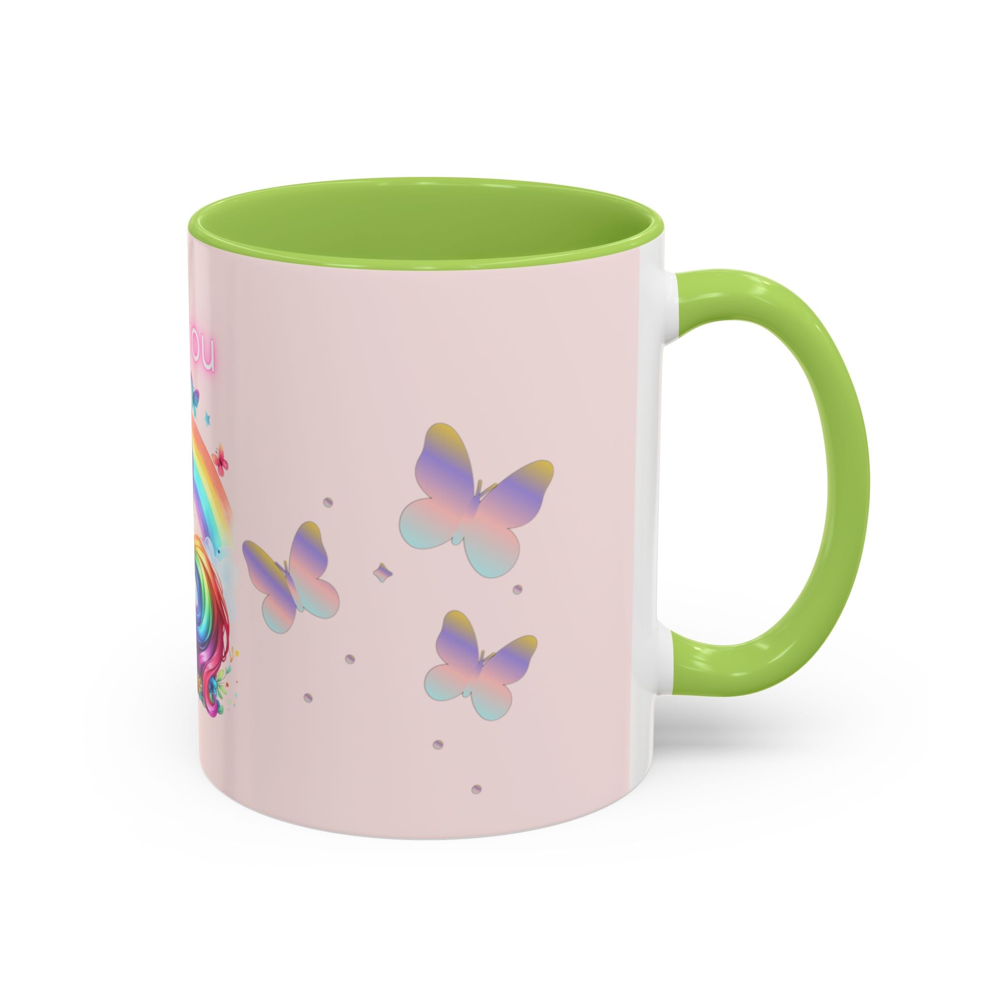 Whimsical Unicorn Coffee Mug - I Love You, Cute Gift, Rainbow Lover, Fun Beverage Cup, Cheerful Drinkware
