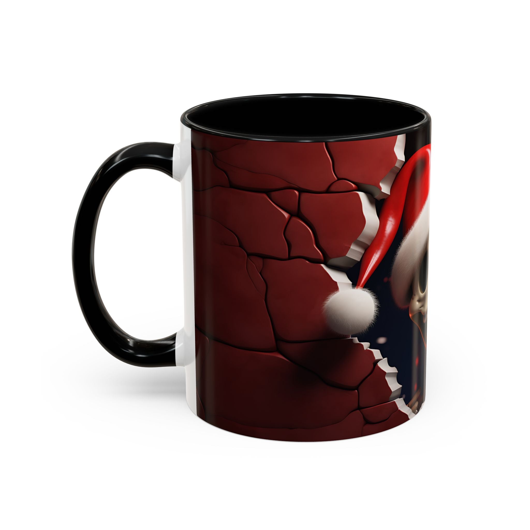 Holiday Skeleton Coffee Mug - Festive Skull Design, Unique Gift for Halloween, Christmas, Coffee Lovers, Drinkware