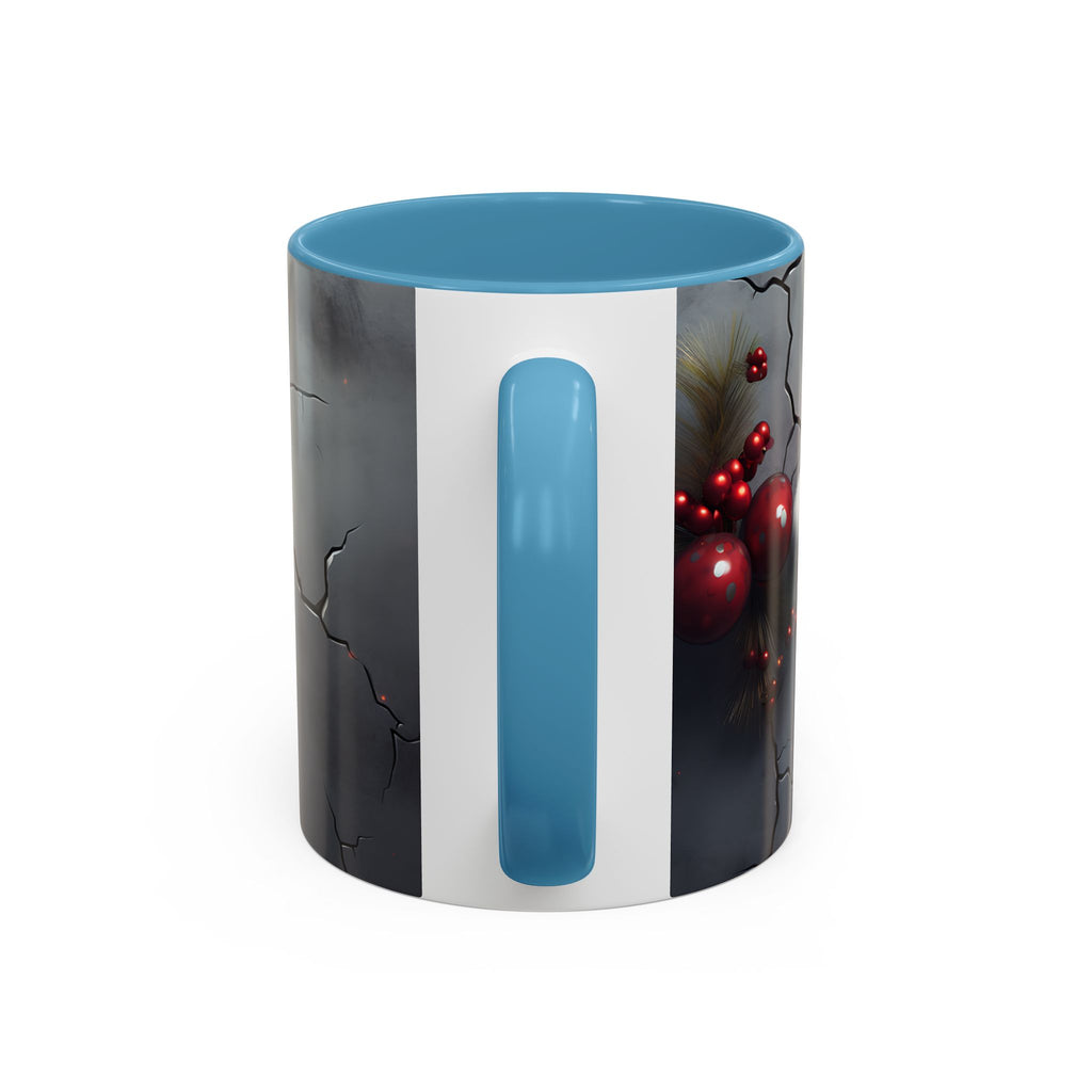 Skull Santa Accent Coffee Mug - Unique Holiday Gift, Halloween Decor, Gothic Style, Skull Lover Mug, Fun Coffee Cups