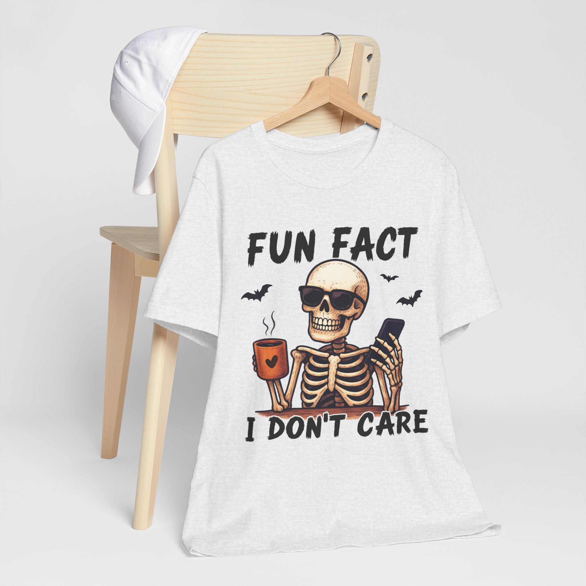 Funny Skeleton Tee, Halloween Shirt, Unisex Humor Tee, Casual Graphic Tee, Gift for Friends