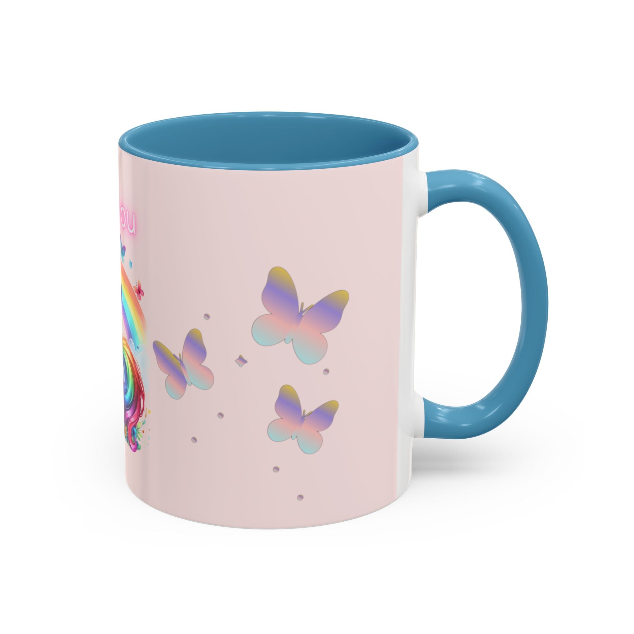 Whimsical Unicorn Coffee Mug - I Love You, Cute Gift, Rainbow Lover, Fun Beverage Cup, Cheerful Drinkware