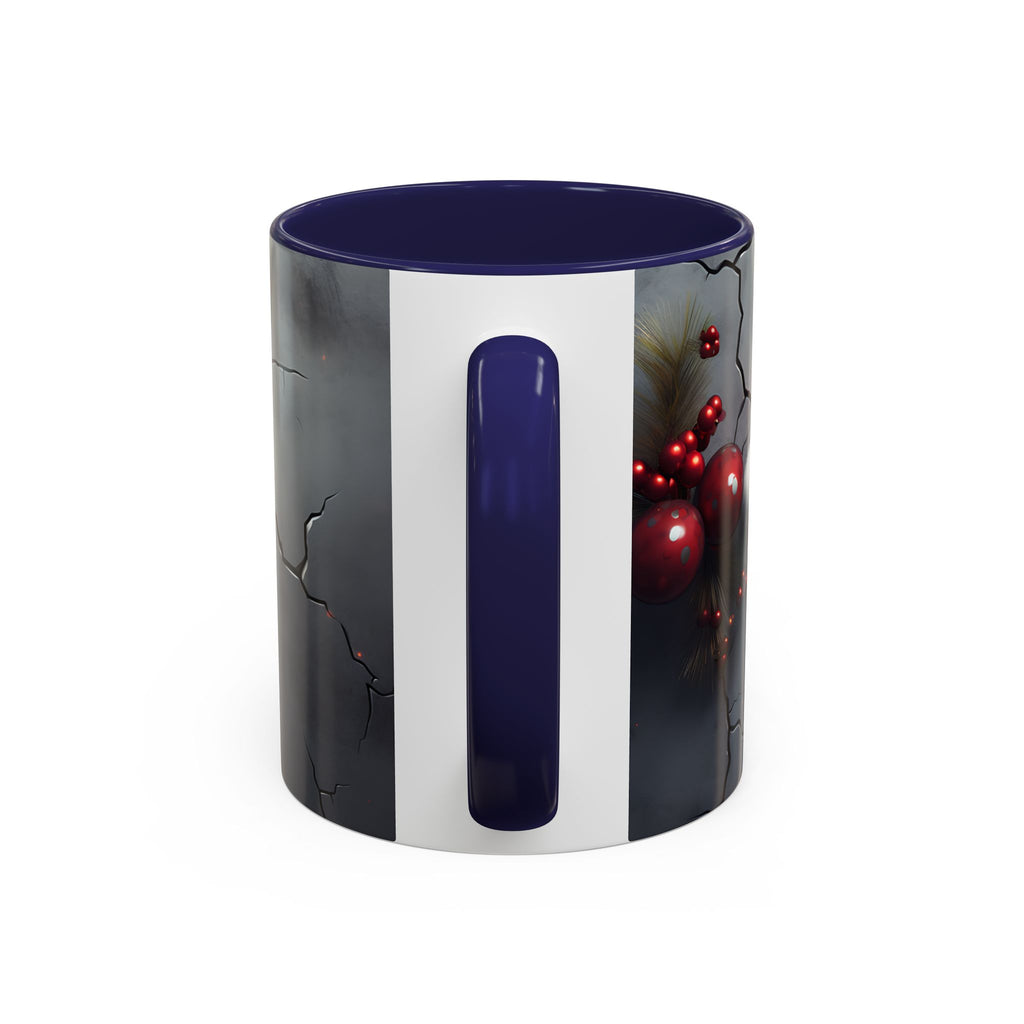 Skull Santa Accent Coffee Mug - Unique Holiday Gift, Halloween Decor, Gothic Style, Skull Lover Mug, Fun Coffee Cups