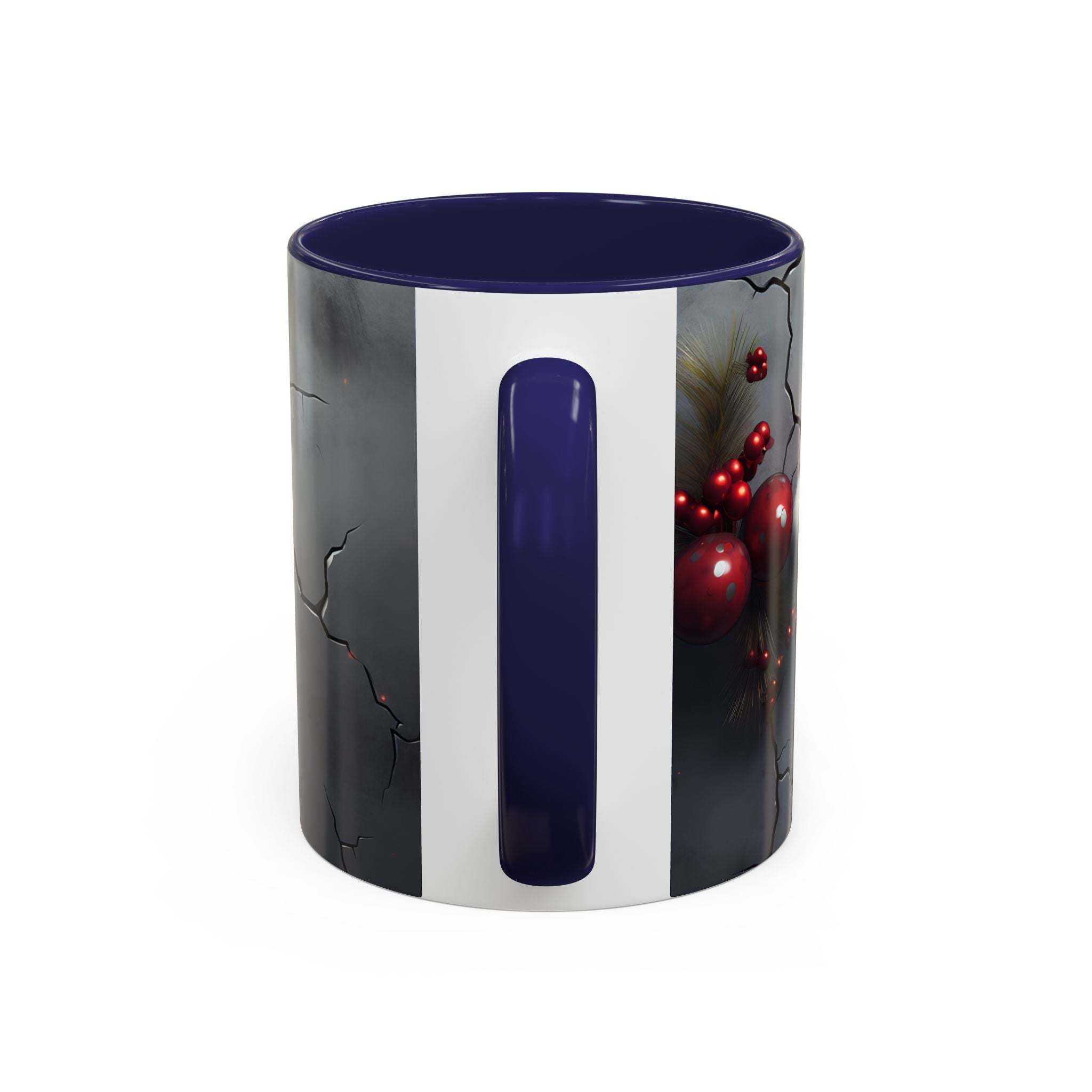 Skull Santa Accent Coffee Mug - Unique Holiday Gift, Halloween Decor, Gothic Style, Skull Lover Mug, Fun Coffee Cups