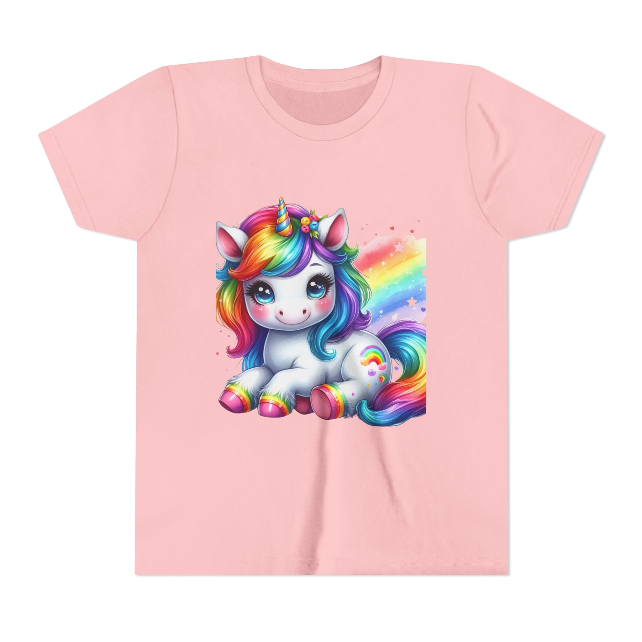 Colorful Unicorn Youth Tee, Whimsical Rainbow Shirt for Kids, Party Gift, Unicorn Lover Apparel, Summer Fun T-Shirt