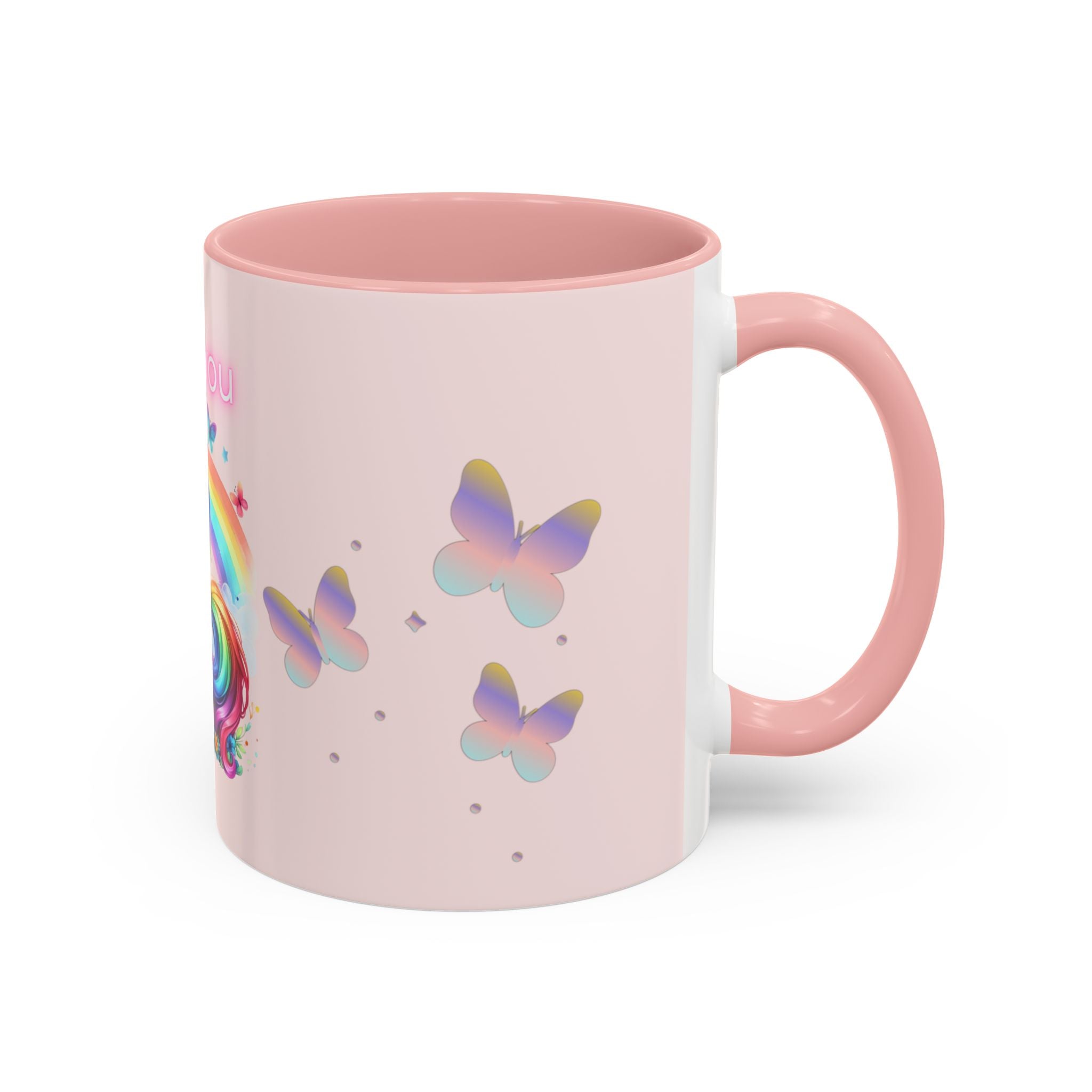 Whimsical Unicorn Coffee Mug - I Love You, Cute Gift, Rainbow Lover, Fun Beverage Cup, Cheerful Drinkware