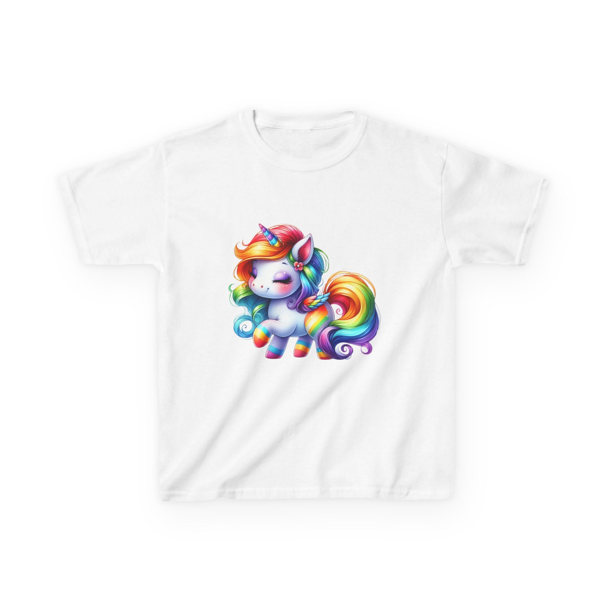 Rainbow Unicorn Kids Tee, Cute Unicorn Shirt, Children's Graphic Tee, Birthday Gift, Playful Kids Apparel, Magical Unicorn Outfit