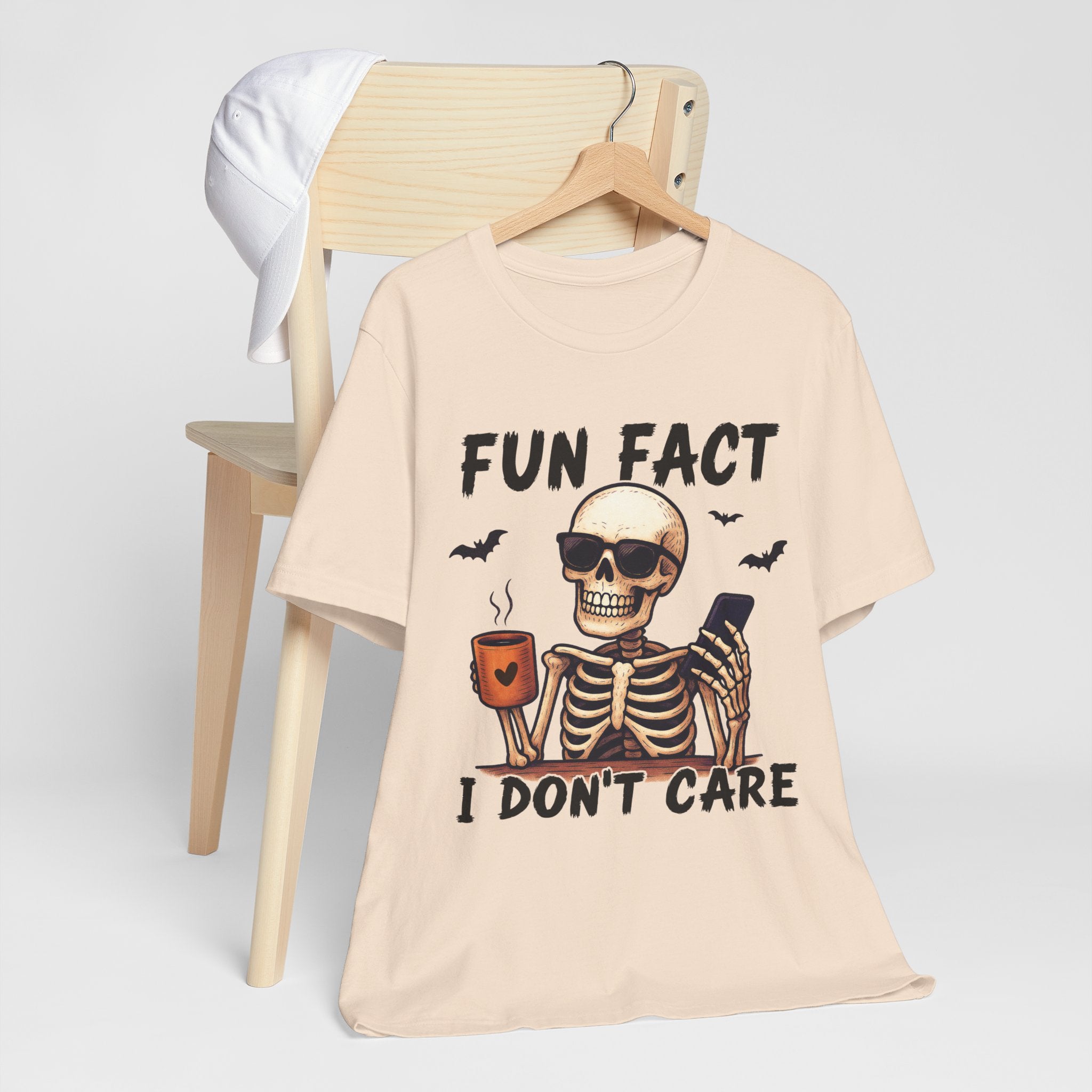 Funny Skeleton Tee, Halloween Shirt, Unisex Humor Tee, Casual Graphic Tee, Gift for Friends