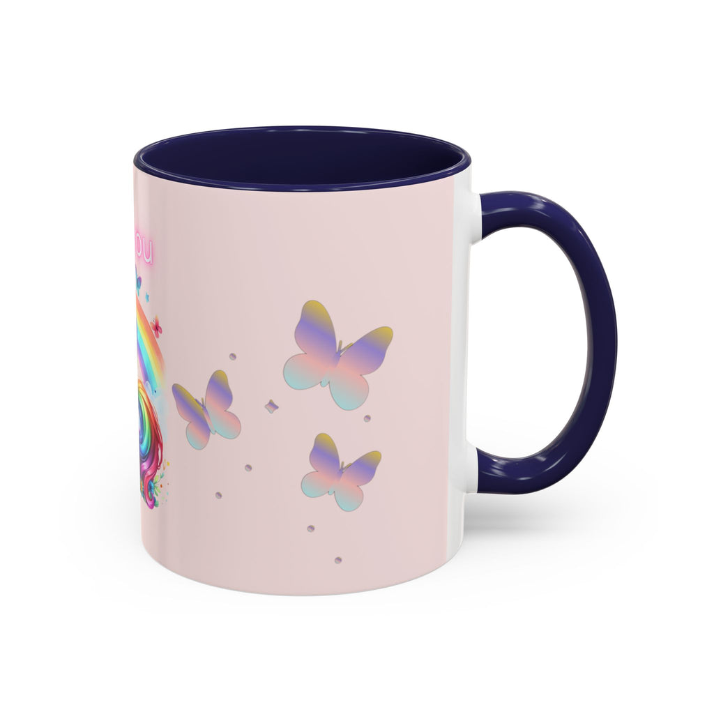 Whimsical Unicorn Coffee Mug - I Love You, Cute Gift, Rainbow Lover, Fun Beverage Cup, Cheerful Drinkware