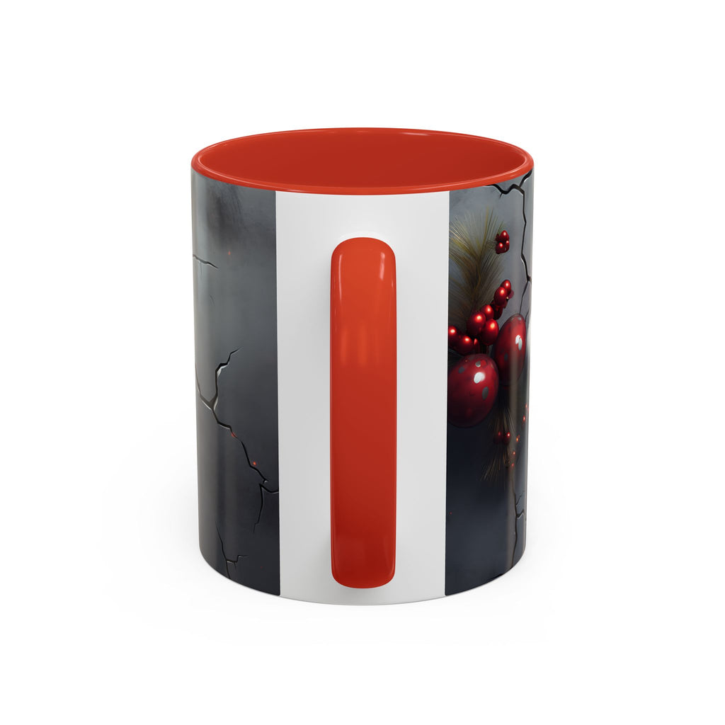 Skull Santa Accent Coffee Mug - Unique Holiday Gift, Halloween Decor, Gothic Style, Skull Lover Mug, Fun Coffee Cups