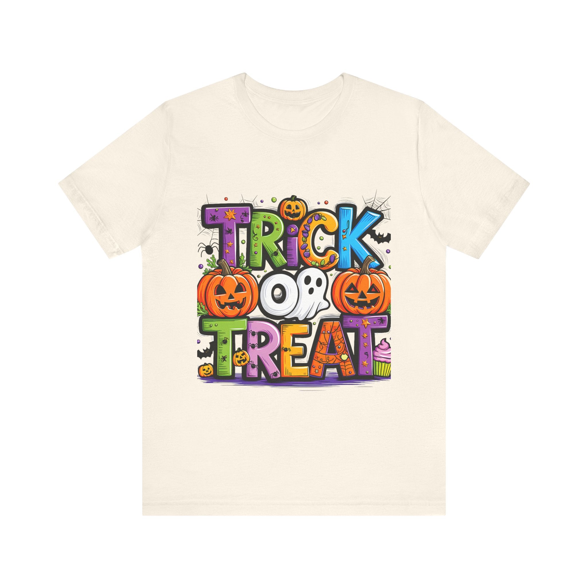 Halloween Trick or Treat T-Shirt | Unisex Short Sleeve Tee, Spooky Graphic Tee, Halloween Costume, Fall Festival Shirt, Kids & Adults