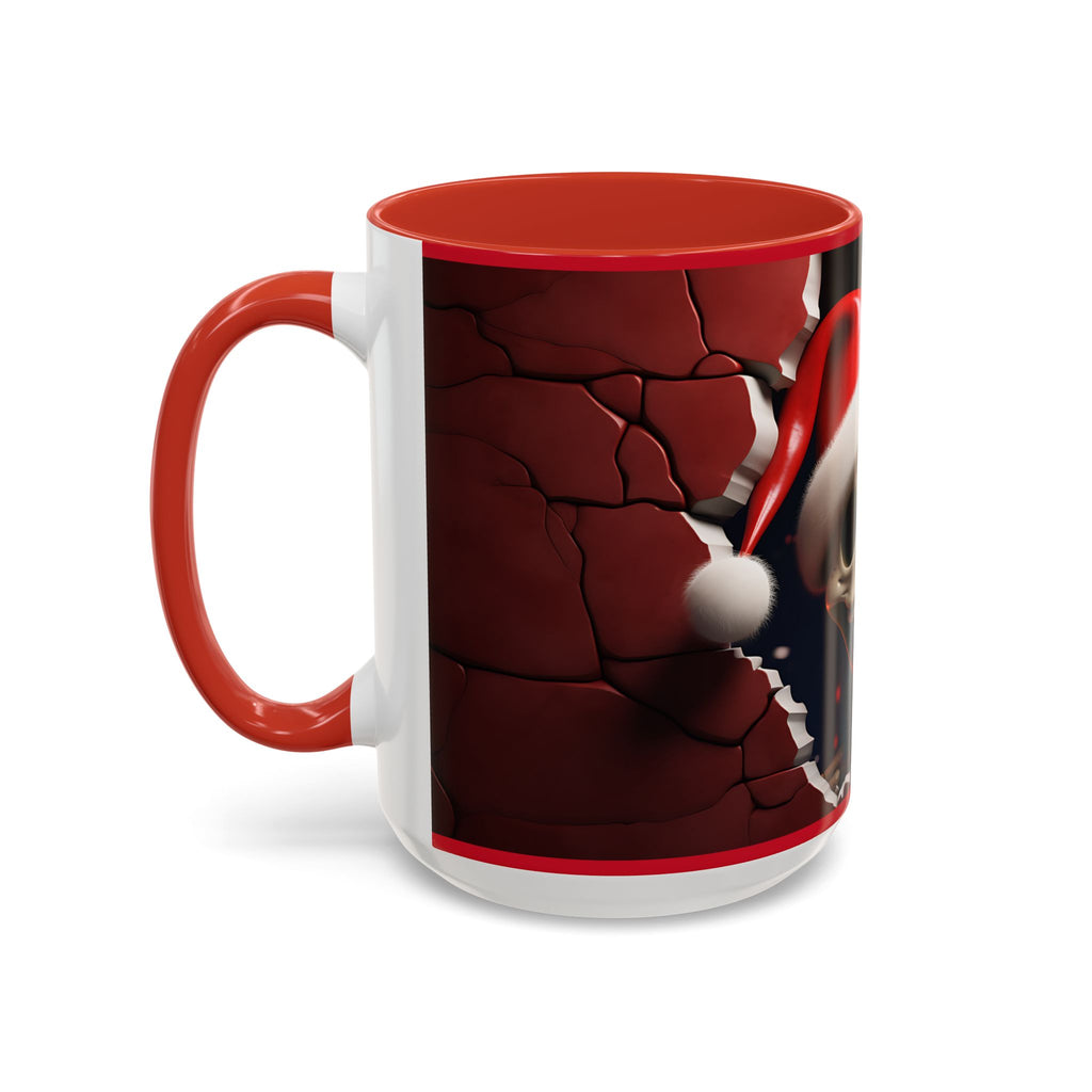 Holiday Skeleton Coffee Mug - Festive Skull Design, Unique Gift for Halloween, Christmas, Coffee Lovers, Drinkware