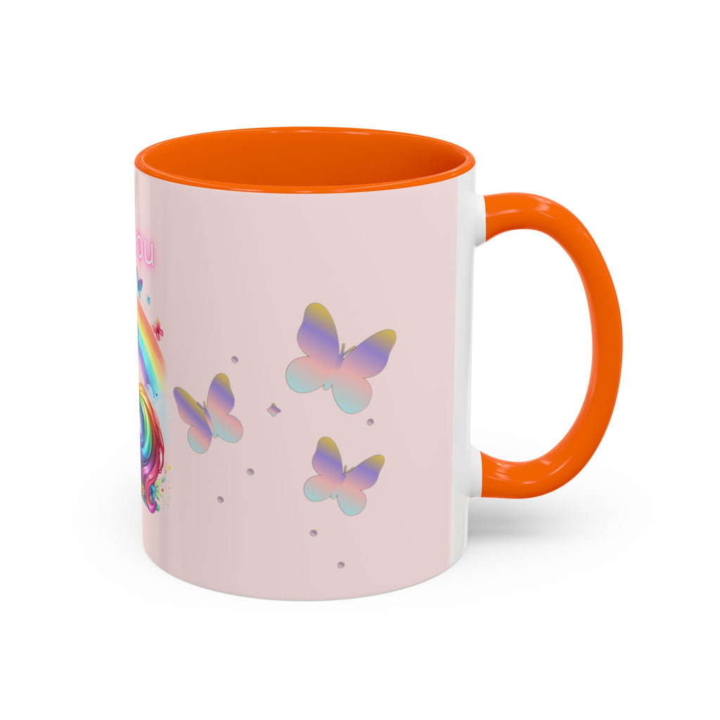 Whimsical Unicorn Coffee Mug - I Love You, Cute Gift, Rainbow Lover, Fun Beverage Cup, Cheerful Drinkware