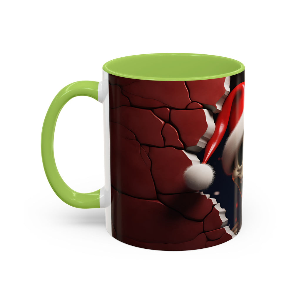 Holiday Skeleton Coffee Mug - Festive Skull Design, Unique Gift for Halloween, Christmas, Coffee Lovers, Drinkware