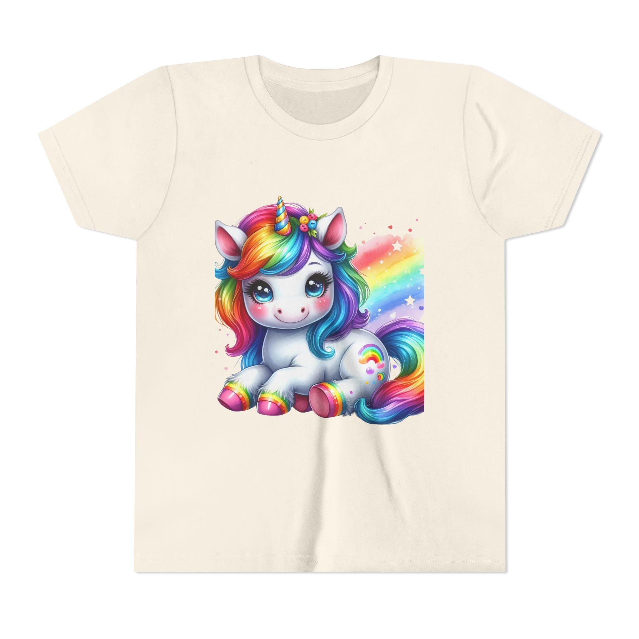 Colorful Unicorn Youth Tee, Whimsical Rainbow Shirt for Kids, Party Gift, Unicorn Lover Apparel, Summer Fun T-Shirt