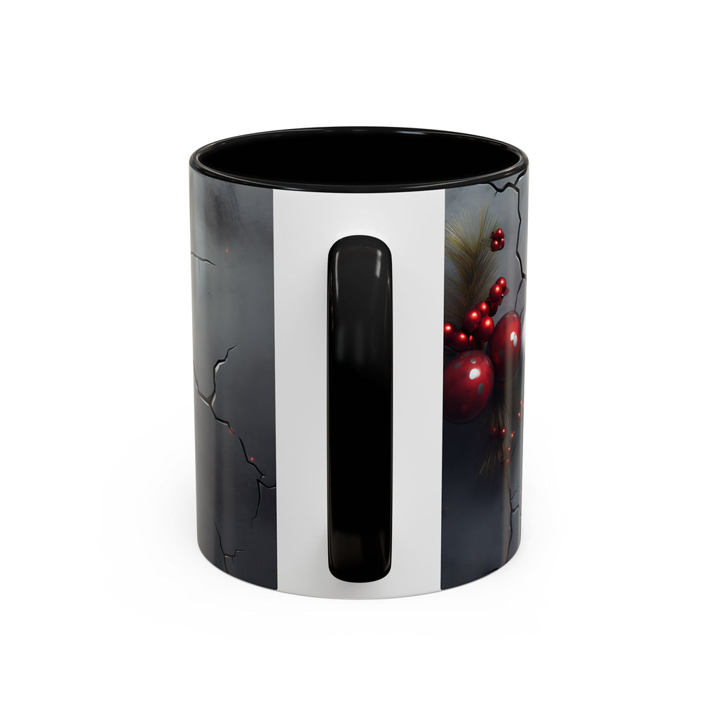 Skull Santa Accent Coffee Mug - Unique Holiday Gift, Halloween Decor, Gothic Style, Skull Lover Mug, Fun Coffee Cups