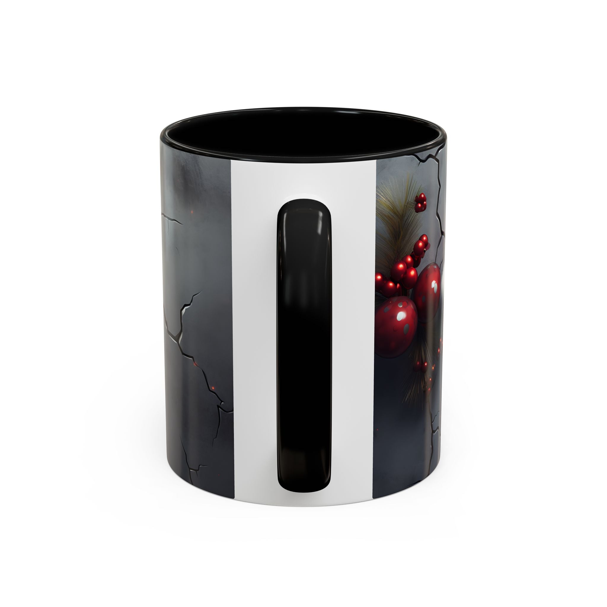 Skull Santa Accent Coffee Mug - Unique Holiday Gift, Halloween Decor, Gothic Style, Skull Lover Mug, Fun Coffee Cups