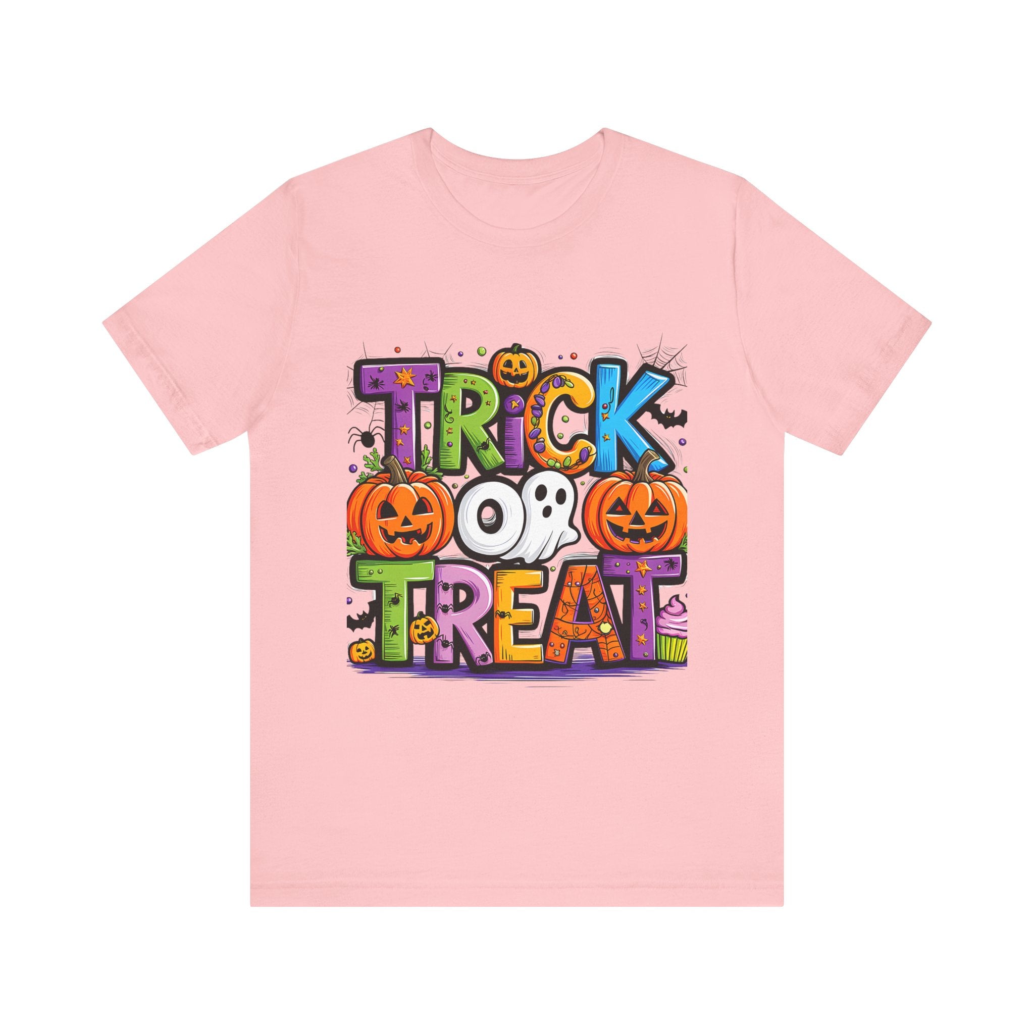 Halloween Trick or Treat T-Shirt | Unisex Short Sleeve Tee, Spooky Graphic Tee, Halloween Costume, Fall Festival Shirt, Kids & Adults