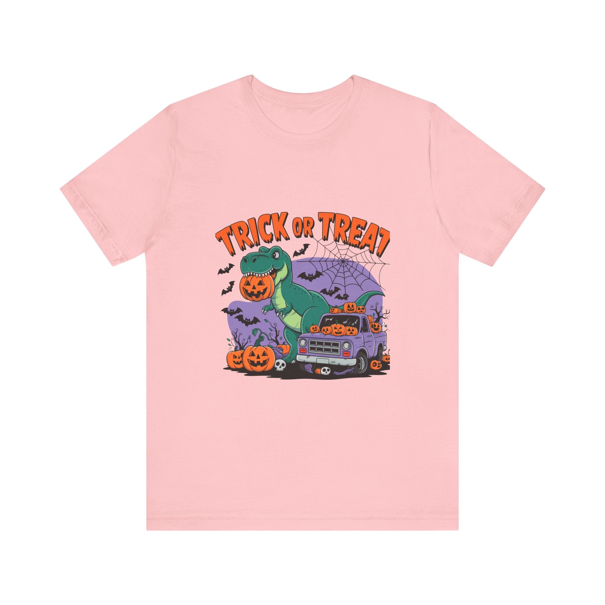 Halloween Dino Tee, Unisex T-Shirt, Trick or Treat Shirt, Fun Halloween Costume, Kids & Adults Halloween Apparel
